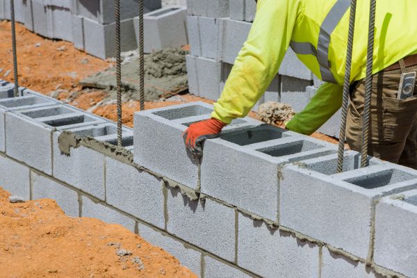 Concrete Blocks Installation in Marysville