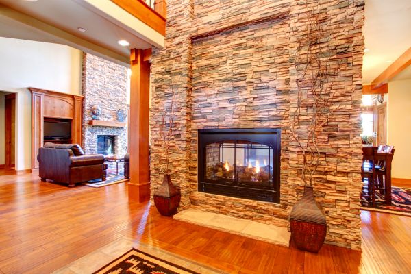 Stone Hearth Installation in Marysville